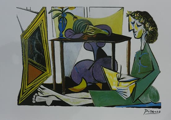 האשה והמראה מאת פיקסו - ליטוגרפיות | גלריה רעות