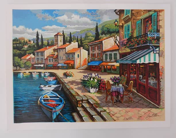 קפה בטיילת מאת אנטולי מטלן - ליטוגרפיות | גלריה רעות