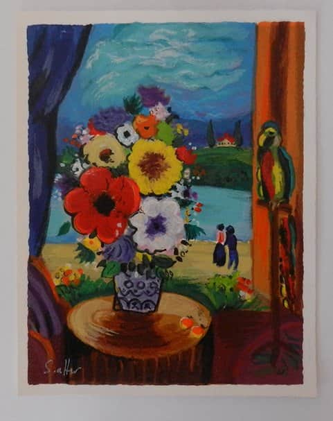 זר פרחים מאת אלטר שלמה - ליטוגרפיות | גלריה רעות