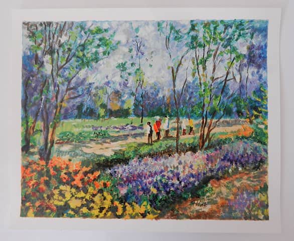 פרחים צבעוניים מאת דמיטרי פולק - ליטוגרפיות | גלריה רעות