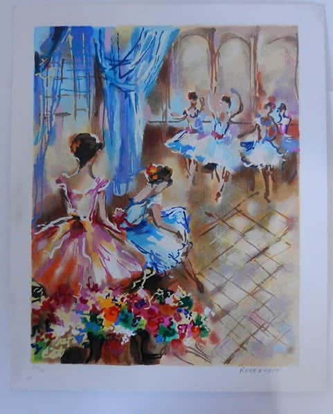 רקדניות מאת מיכאל רוזנווין - ליטוגרפיות | גלריה רעות