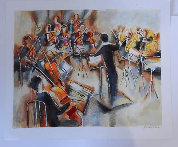 המנצח מאת מיכאל רוזנווין - ליטוגרפיות | גלריה רעות