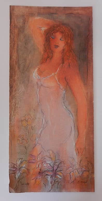 כותנת לילה מאת בתיה מגל - ליטוגרפיות | גלריה רעות