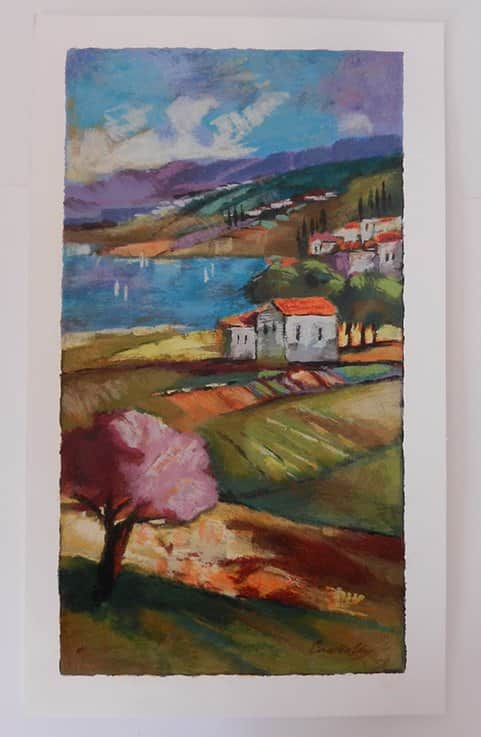 צלילי הנוף הצבעוני מאת סלבה ברודינסקי - ליטוגרפיות | גלריה רעות