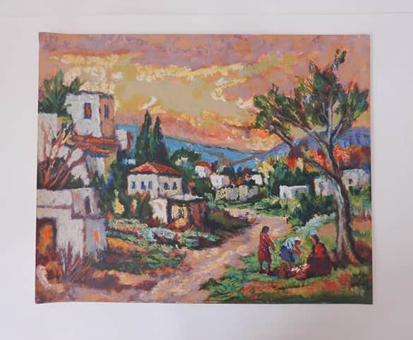 מושב בגליל מאת יהודה רודן - ליטוגרפיות | גלריה רעות