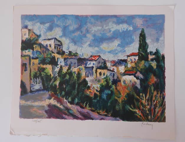 הדרך לכפר מאת יהודה רודן - ליטוגרפיות | גלריה רעות