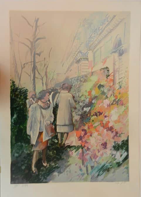 שביל הפריחם מאת שרית גורא - ליטוגרפיות | גלריה רעות