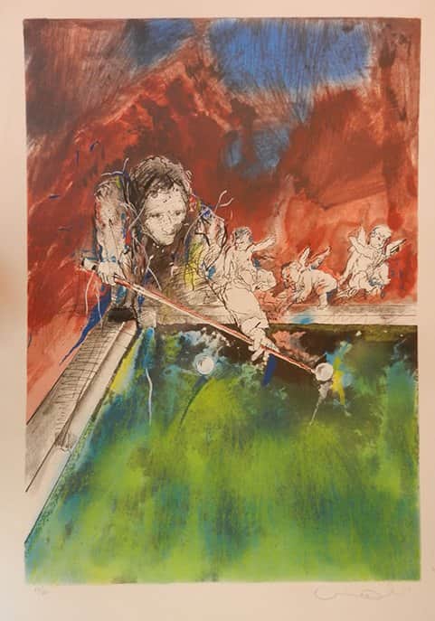 סנוקר מאת אורי ליפשיץ - ליטוגרפיות | גלריה רעות