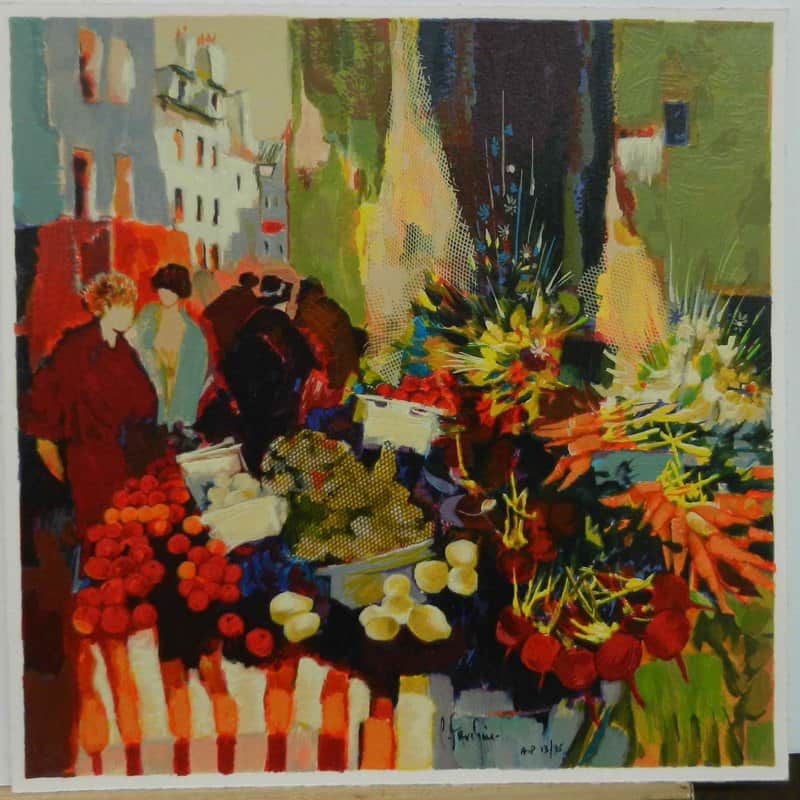 השוק מאת קלוד פושה - ליטוגרפיות | גלריה רעות