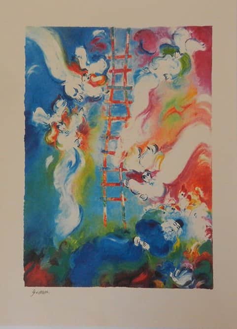 סולם יעקב מאת בן אברהם - ליטוגרפיות | גלריה רעות