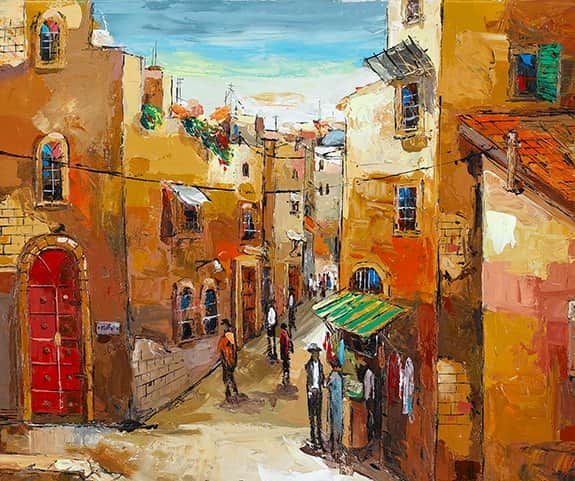 הסמטה מאת יעקב חייט - הדפסים חתומים | גלריה רעות