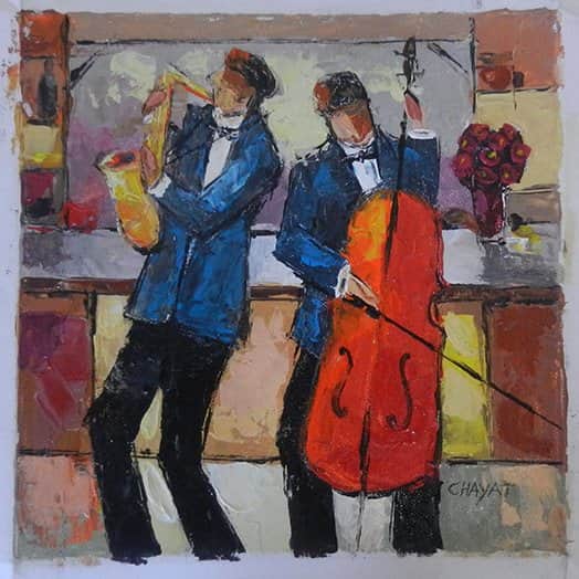 צלו וסקסופון מאת יעקב חייט - הדפסים חתומים | גלריה רעות