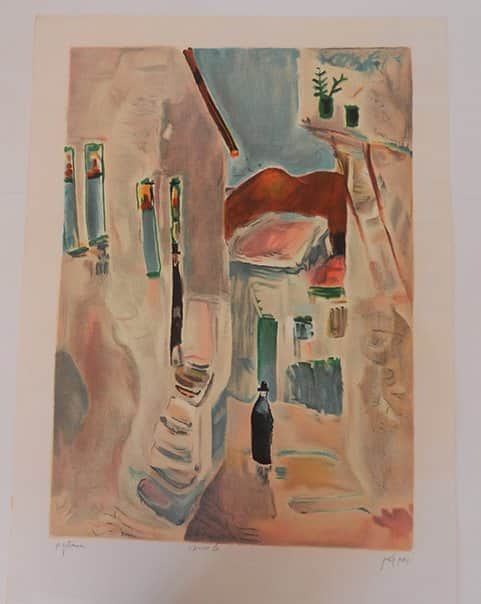 צפת מאת נחום גוטמן - ליטוגרפיות | גלריה רעות