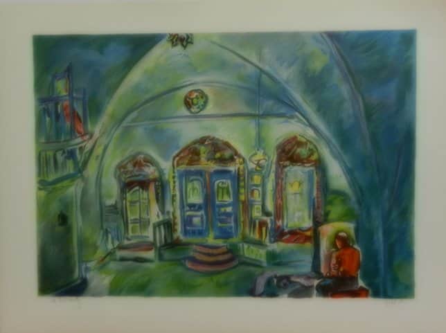 ארון הקודש מאת חיה שוורץ - ליטוגרפיות | גלריה רעות