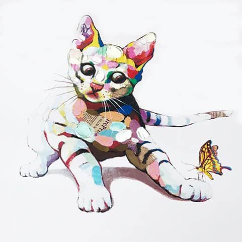 חתול מאת הדפסה על קנבס - הדפסות על קנבס | גלריה רעות