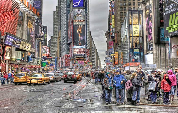 טיימס סקוור 1 מאת הדפסה על קנבס - הדפסות על קנבס | גלריה רעות